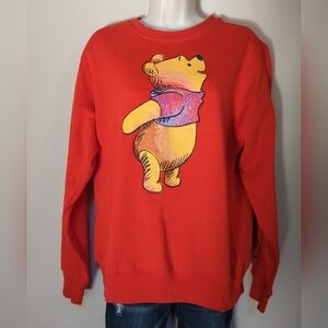 Disney Winnie The Pooh Graphic Sweatshirt Classic Pullover Sz M